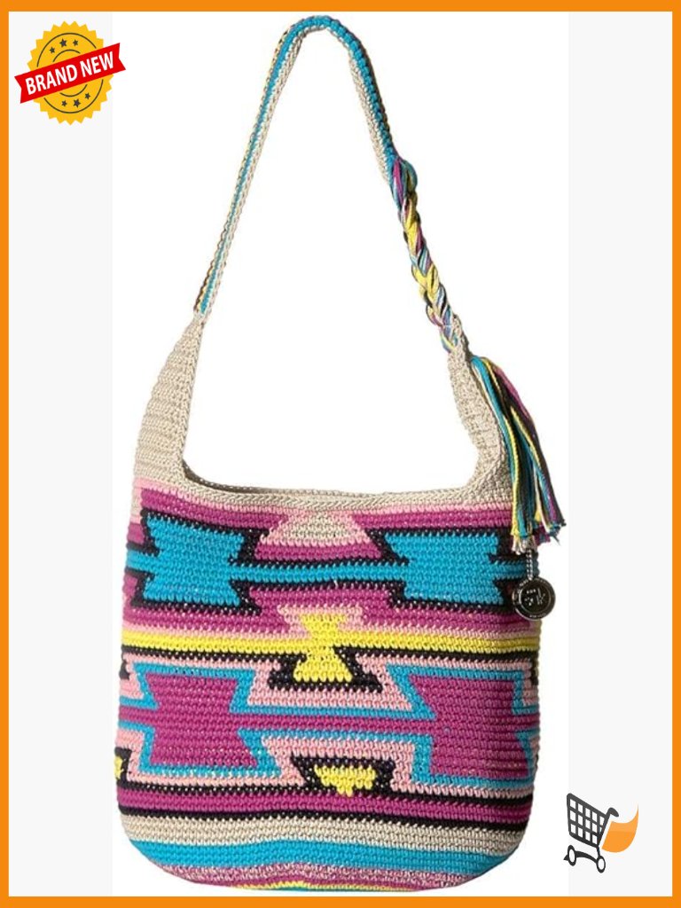 Large Crochet Hobo Bag With Single Strap, Lightweight Shoulder Purse, Boho Style